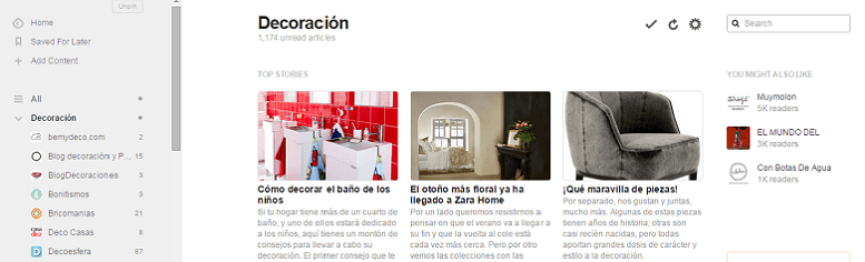 Herramientas para mejorar tu estrategia de marketing de contenidos: feedly