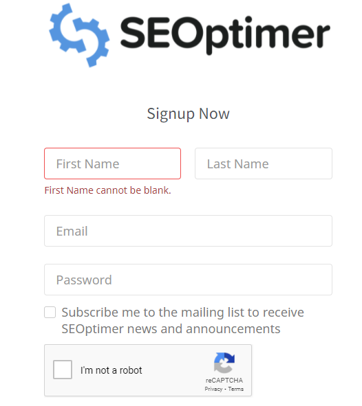 account seoptimer